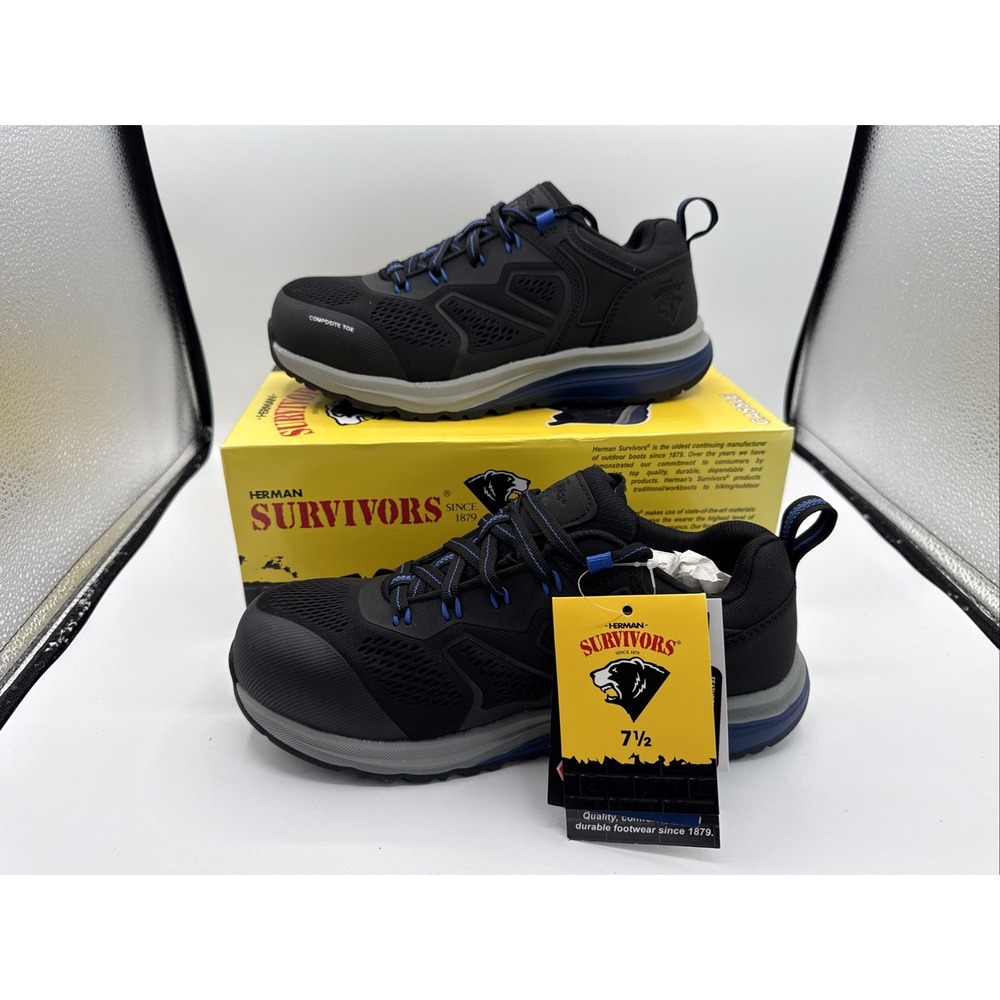 Herman Survivors Cassle Safety Work Shoes Composite Toe Size 7.5 New